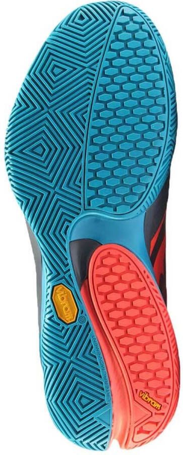 Bullpadel Padelschoen Tennisschoen Vertex Vibram 23V Heren Oranje Blauw