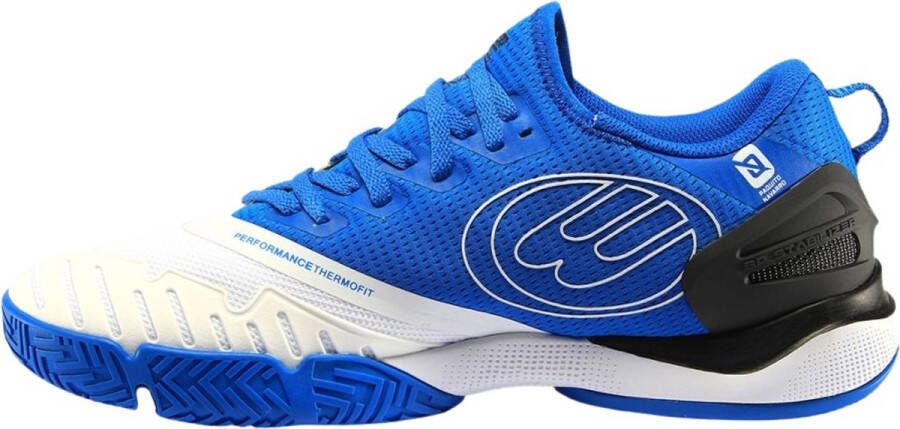 Bullpadel Padelschoenen Hack Hybrid Fly 22 Wit Blauw