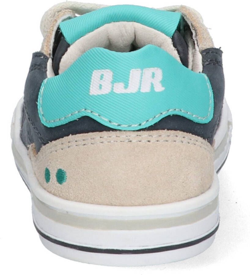 BunniesJR Bunnies JR 223233-529 Jongens Lage Sneakers Blauw Beige Nubuck Veters