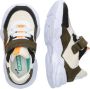 BunniesJR Bunnies JR 223343-169 Jongens Lage Sneakers Groen Beige Nubuck Klittenband - Thumbnail 3