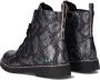 BunniesJR Bunnies JR 221932-792 Meisjes Biker Boots Zilver Print Imitatieleer Veters - Thumbnail 10