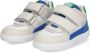 BunniesJR Bunnies JR 223302-523 Jongens Lage Sneakers Blauw Beige Groen Wit Leer Klittenband - Thumbnail 7