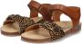 BunniesJR Bunnies JR 223417-513 Meisjes Sandalen Bruin Print Imitatieleer Klittenband - Thumbnail 2