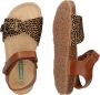 BunniesJR Bunnies JR 223417-513 Meisjes Sandalen Bruin Print Imitatieleer Klittenband - Thumbnail 3