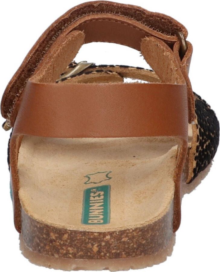 BunniesJR Bunnies JR 223417-513 Meisjes Sandalen Bruin Print Imitatieleer Klittenband - Foto 5