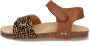 BunniesJR Bunnies JR 223417-513 Meisjes Sandalen Bruin Print Imitatieleer Klittenband - Thumbnail 6