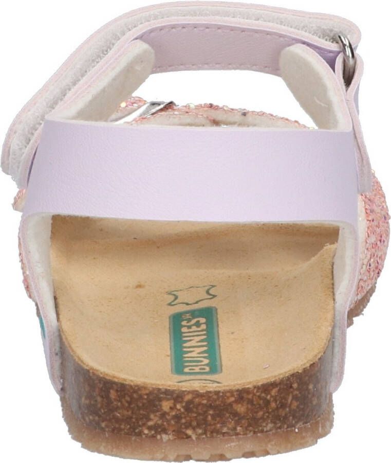 BunniesJR Bunnies JR 223417-571 Meisjes Sandalen Paars Roze Imitatieleer Klittenband - Foto 3