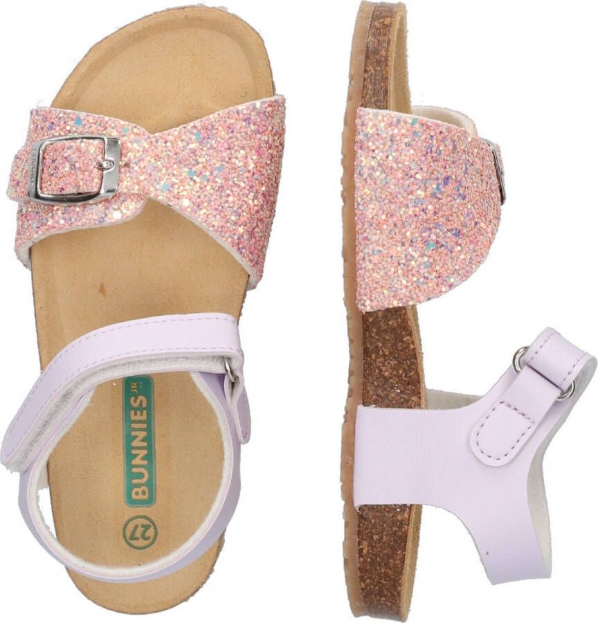 BunniesJR Bunnies JR 223417-571 Meisjes Sandalen Paars Roze Imitatieleer Klittenband - Foto 7