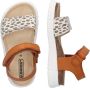 BunniesJR Bunnies JR Bregje Beach Meisjes Sandalen Bruin Beige Print Imitatieleer Klittenband - Thumbnail 4