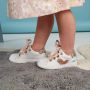 BunniesJR Bunnies JR Lucien Louw Meisjes Lage Sneakers Wit Paars Leer Veters - Thumbnail 12