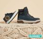 BunniesJR Bunnies JR Remco Rock Jongens Veterboots Blauw Leer Veters - Thumbnail 6