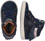 BunniesJR Bunnies JR Sari Stoer Meisjes Hoge Sneakers Blauw Nubuck Veters - Thumbnail 2