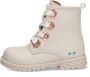 BunniesJR Bunnies JR Tosca Trots Meisjes Biker Boots Beige Leer Veters - Thumbnail 8