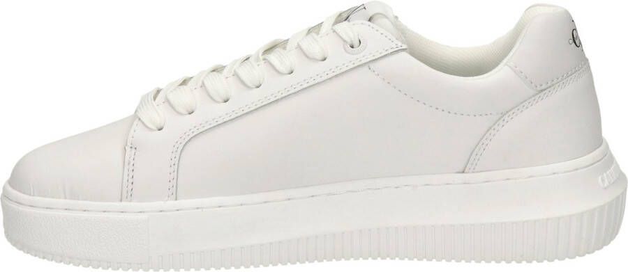 Calvin Klein Chunky Cupsole Lac Up Dames Lage sneakers Leren Sneaker Dames Wit