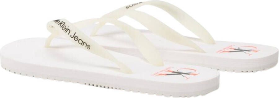 Calvin Klein Heren Slippers Flip Flops Beach Wit