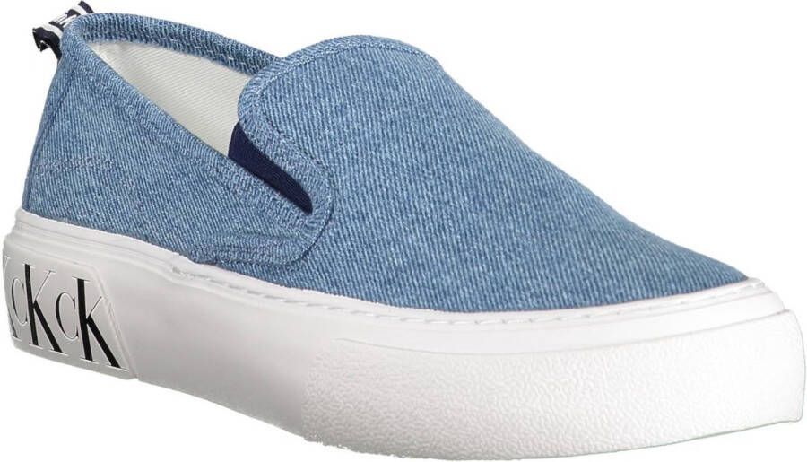 Calvin Klein Lichtblauwe katoenen sneaker