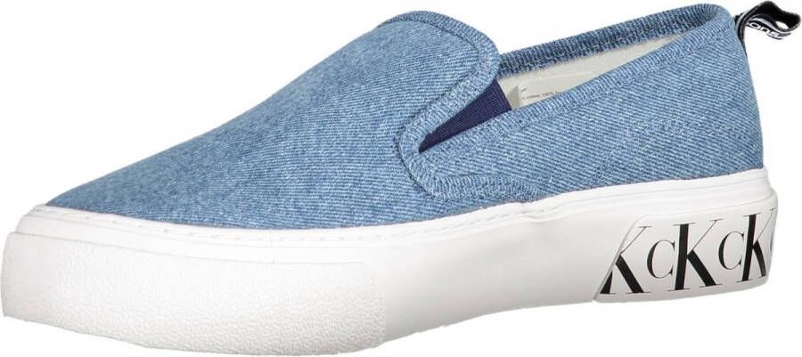 Calvin Klein Lichtblauwe katoenen sneaker