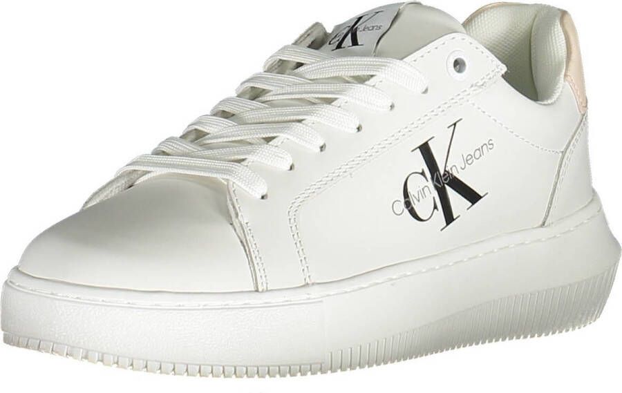 Calvin Klein Witte polyester sneaker