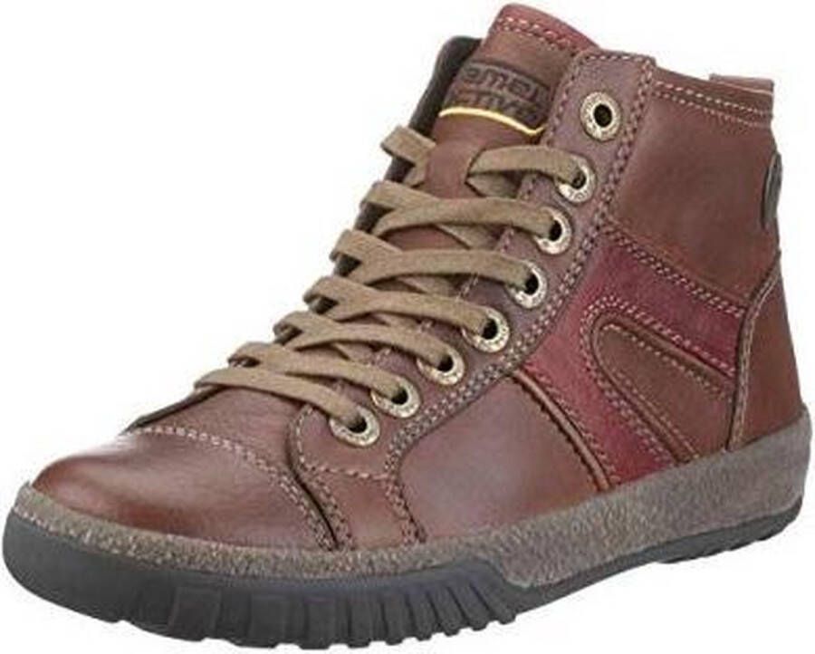 Camel Active 211.15.02 cognac bruin lederen sneaker laarsje Dames