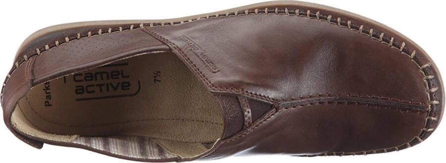 Camel active Ambachtelijke heren loafers in mocha Brown Heren - Foto 2