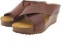 Casarini 23002 plateau kruisband slipper bruin 40 - Thumbnail 2