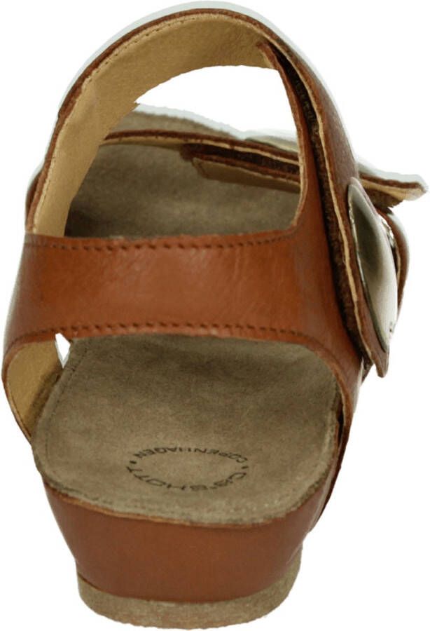 Ca'shott 61200446 Volwassenen Platte sandalen Cognac