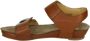 Ca'shott 61200446 Volwassenen Platte sandalenDames Sandalen Cognac - Thumbnail 4