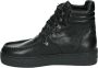 Ca'shott 6130005 Volwassenen VeterlaarzenHoge sneakersDames veterschoenenHalf-hoge schoenen Zwart - Thumbnail 4