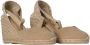 Castañer V-vormige Wedge Espadrilles met Strik Beige Dames - Thumbnail 2