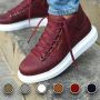 Chekich Heren Sneaker bordeaux hoge sneakers schoenen comfortabele CH258 - Thumbnail 3