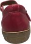 Cinnamon Velcro lederen comfort ballerina Tilda Rood - Thumbnail 5