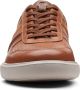 Clarks Cambro Race Heren Sneakers Dark Tan Combi - Thumbnail 7