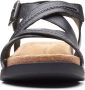 Clarks Stijlvolle platte sandalen voor vrouwen Black Dames - Thumbnail 7