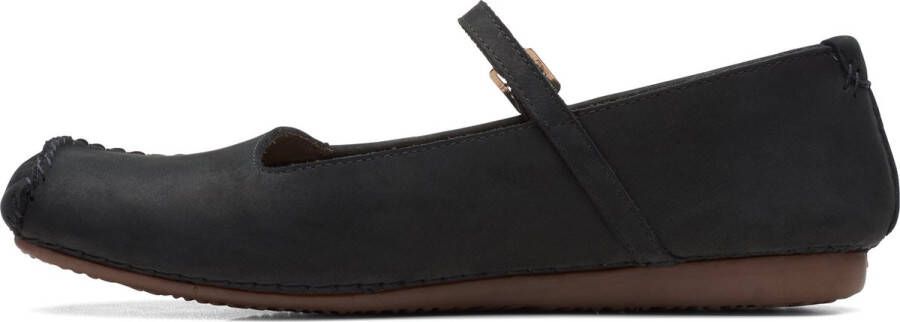 Clarks Dames Freckle Bar D 2 black nubuck