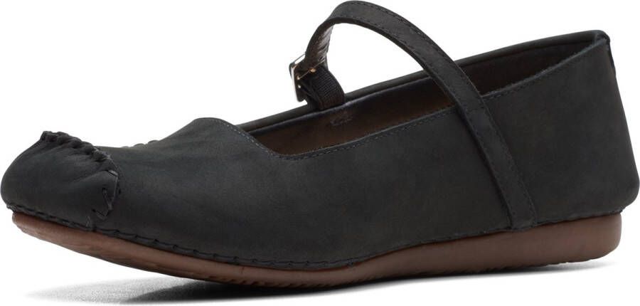 Clarks Dames Freckle Bar D 2 black nubuck