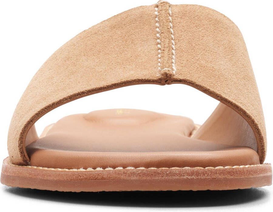 Clarks Dames Karsea Mule D 4 Light Tan Suede