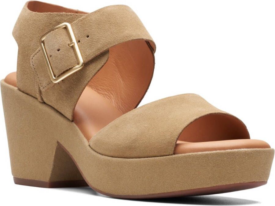 Clarks Dames KimmeiHi Strap D 1 dark sand suede