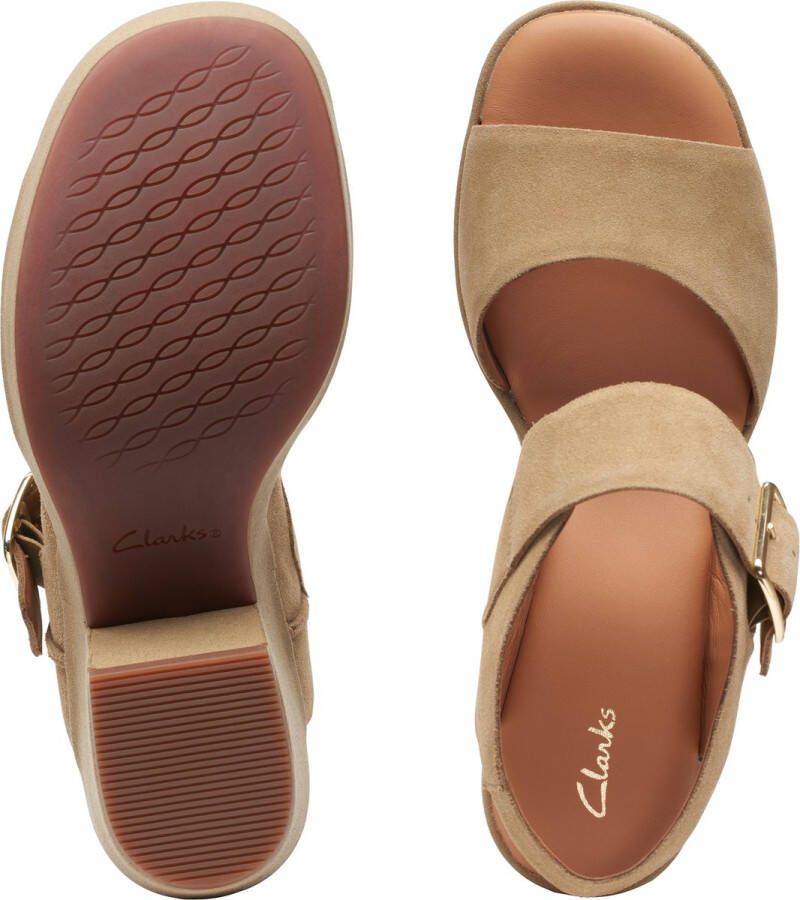 Clarks Dames KimmeiHi Strap D 1 dark sand suede