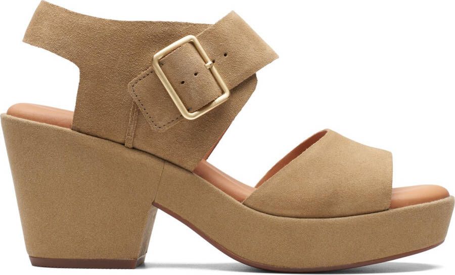 Clarks Dames KimmeiHi Strap D 1 dark sand suede