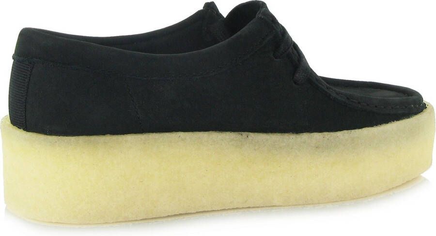 Clarks Zwarte Wallabee Cup Veterschoen Black Dames