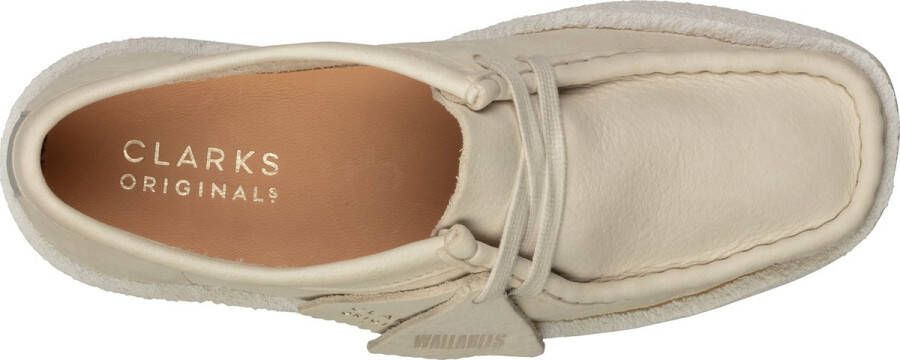 Clarks Witte Wallabee Cup Moccasin Lifestyle Schoen White Dames - Foto 11