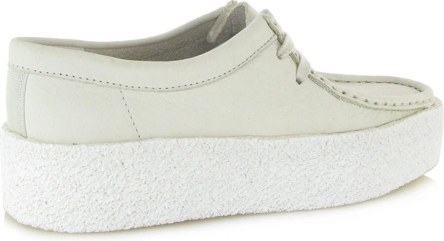 Clarks Witte Wallabee Cup Moccasin Lifestyle Schoen White Dames - Foto 13