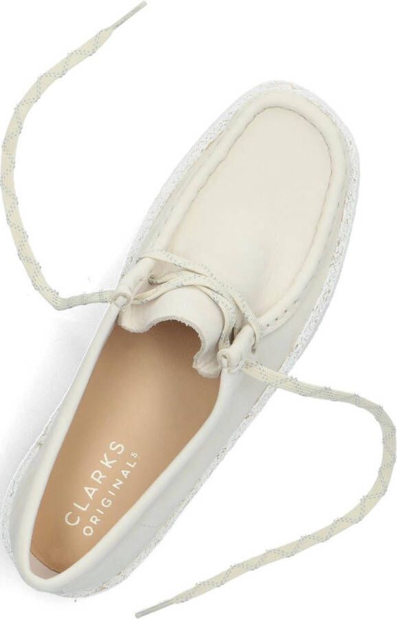 Clarks Witte Wallabee Cup Moccasin Lifestyle Schoen White Dames - Foto 15