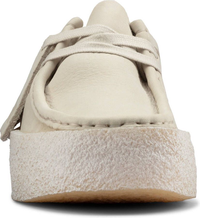 Clarks Witte Wallabee Cup Moccasin Lifestyle Schoen White Dames - Foto 6