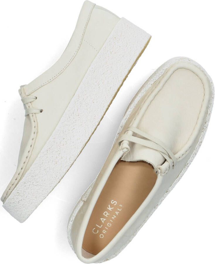 Clarks Witte Wallabee Cup Moccasin Lifestyle Schoen White Dames - Foto 8