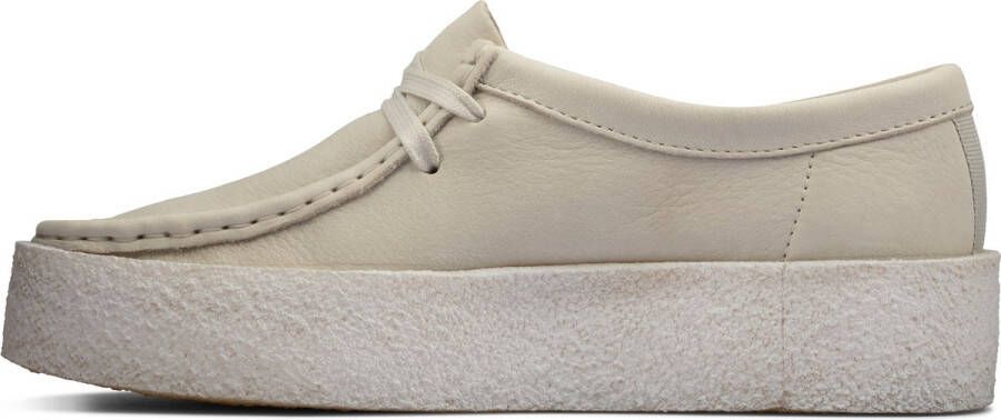 Clarks Witte Wallabee Cup Moccasin Lifestyle Schoen White Dames - Foto 10