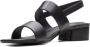 Clarks Zwarte Leren Sandalen Seren25 Black Dames - Thumbnail 7