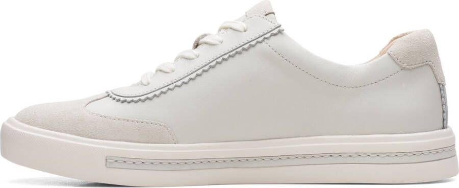 Clarks Dames Un Maui Stitch D 1 white leather