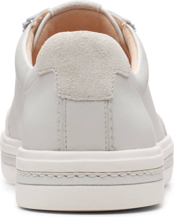 Clarks Dames Un Maui Stitch D 1 white leather