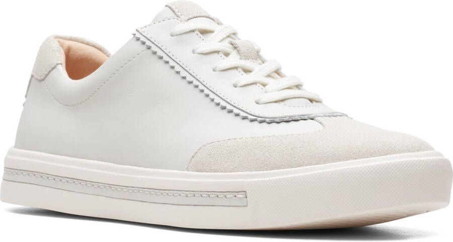 Clarks Dames Un Maui Stitch D 1 white leather